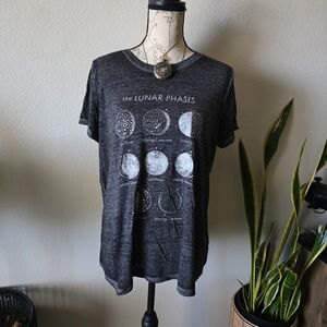 Torrid Lunar Phases Burnout Cotton Classic Crew Tee
